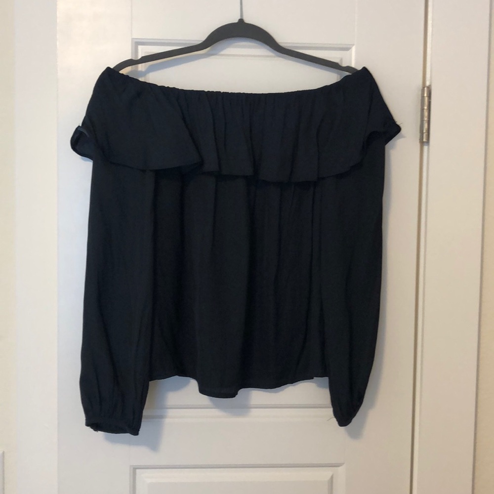 Off the shoulder ruffle blouse